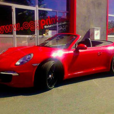 Porsche Folierung In Rot